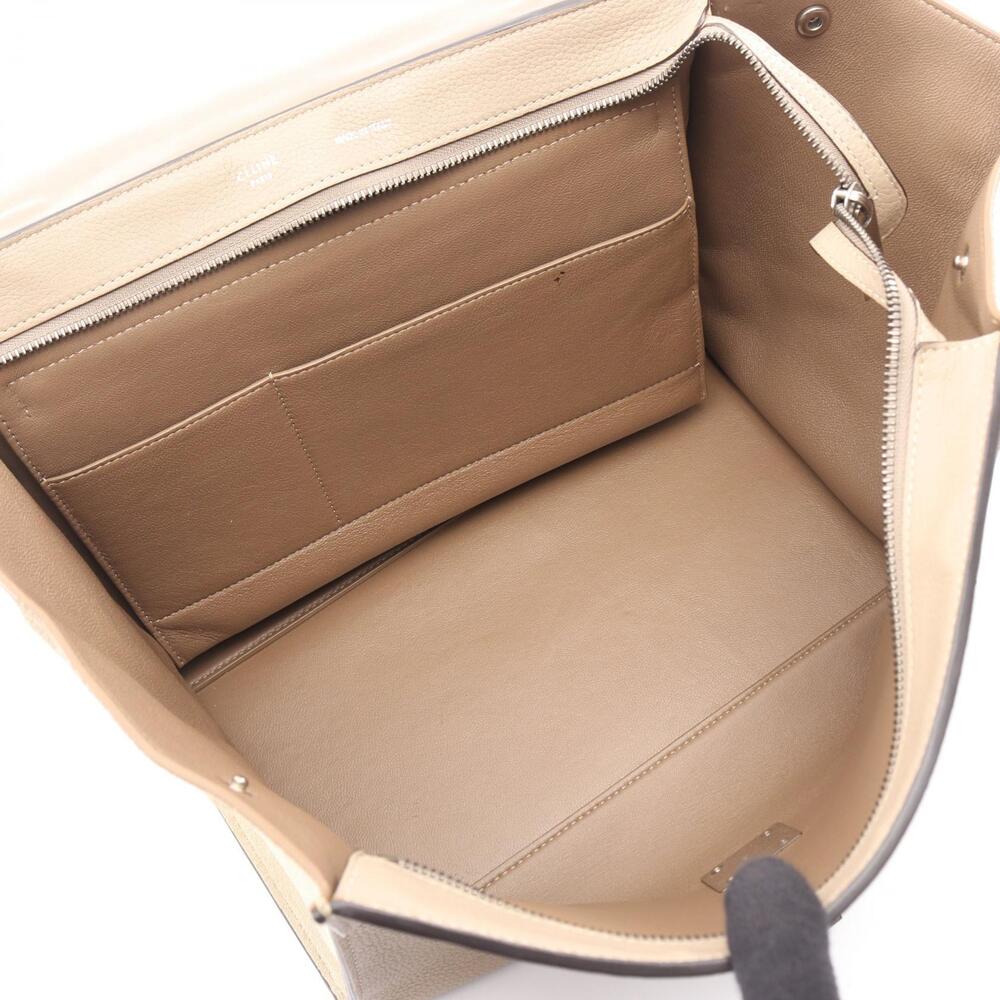 Celine Trapeze Handbag Leather Suede Beige - Picture 3 of 12